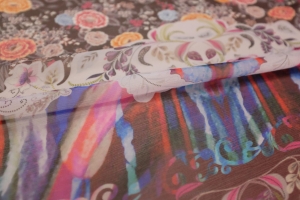 Jedwab Naturalny Szyfon/Krepon Volare