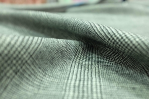 Wełna 100% Merynos L&L Flanela Krata Czarno-Kremowa