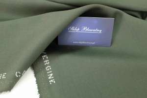 Wełna Kostiumowa 100% Pierre Cardin Zieleń Butelkowa