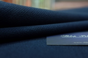 Wełna 100% Georgette Kostiumowa Alta Moda Granat