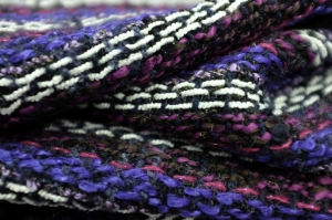 Chanel Boucle Wełna Poliamid Fiolet Igon