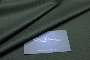 Wełna 100% Garniturowa Prążek Czarna Stock Anglia