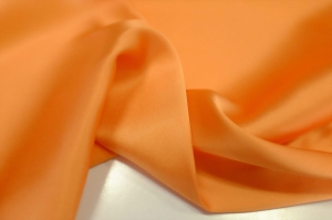 Jedwab Naturalny Satyna z Lycrą Milano Pomarańczowa Jasna