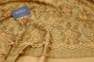 Koronka Wiskoza Spain Secura Miedziano-Czarna