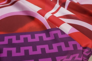 Jedwab Naturalny Satyna z Lycrą Metaclipse