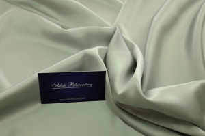 Jedwab Naturalny Satyna z Lycrą Milano Perłowy/Gołębi