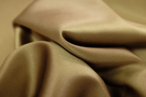 Jedwab Naturalny Satyna z Lycrą Milano Tabaczek