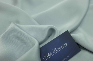 Jedwab Naturalny Double Crepe Cady Srebrny