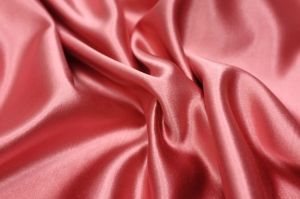 Jedwab Naturalny 100% Atłas Double Haute Coutre Koralowy