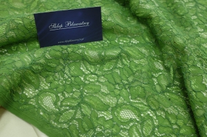 Wiskoza Lycra Koronka Momento Zielona