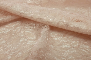 Wiskoza Lycra Koronka Momento Pudrowy Róż