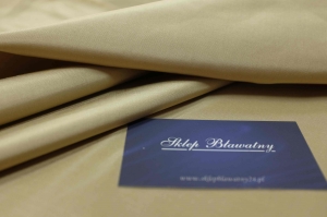 Jedwab Naturalny 100% Shantung/Tafta Alta Moda Kakao/Złoto