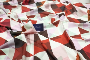 Jedwab Naturalny z Lycra Krepa na Satynie Etro Avangarde