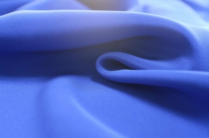 Jedwab Naturalny Double Crepe Cady Szafirowy