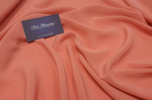Jedwab Naturalny 100% Crepe Chine Koral