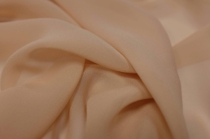 Jedwab Naturalny 100% Szyfon/Krepa Milano Brzoskwinia Jasna