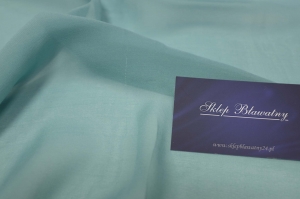 Jedwab Naturalny 100% Szyfon/Krepa Milano Turkus Kupon