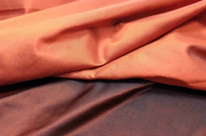 Jedwab Naturalny 100% Shantung/Tafta Bilaterale Terakota