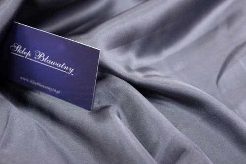 Jedwab Naturalny z Lycrą Satyna Milano Stalowa 03.jpg