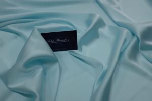 Jedwab Naturalny Satyna z Lycrą Milano Turkus Pastelowy