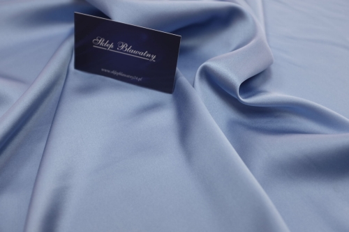 Jedwab Naturalny Satyna z Lycrą Gładka Alta Moda Błękit 03.jpg