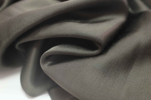 Jedwab Naturalny 100% Podwójna Satyna Ciemny czekoladowy Brąz 01.jpg