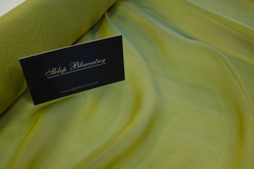 Jedwab Naturalny 100% Szyfon Milano Kameleon Zielony 03.jpg