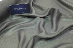 Jedwab Naturalny 100% Szyfon Milano Nabłyszczany Grafit
