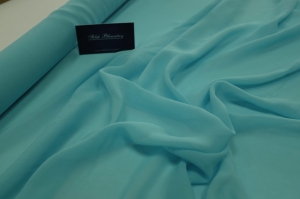 Jedwab Naturalny 100% Szyfon Milano Turkus Jasny