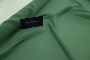 Jedwab Naturalny 100% Szyfon Milano Zielony 