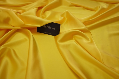 Jedwab Naturalny Satyna z Lycrą Gładka Alta Moda Żółta 02.jpg