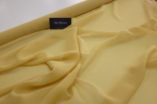 Jedwab Naturalny 100% Szyfon Milano Żółty 01.jpg