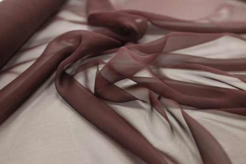 Jedwab Naturalny 100% Szyfon Milano Ciemna Wiśnia 06.jpg