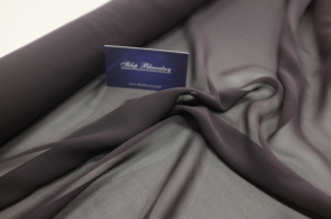 Jedwab Naturalny 100% Szyfon Milano Ciemna Śliwka