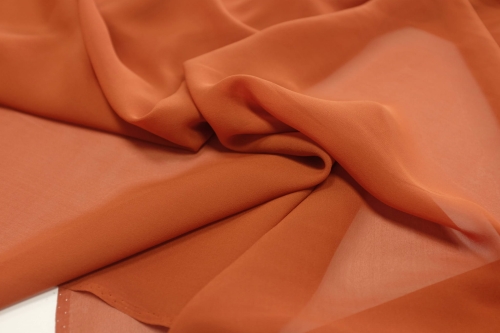 Jedwab Naturalny 100% Georgette Milano Terakota Jasna 01.jpg