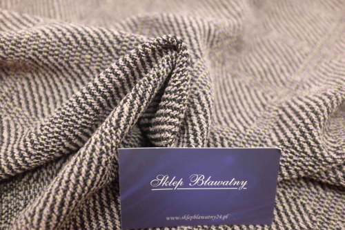 Wełna 100%  Tweed Kratka Czarny_Wrzos Alta Moda 02.jpg