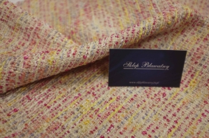 Wiskoza Bawełna Lurex Chanel Kupon Aurola