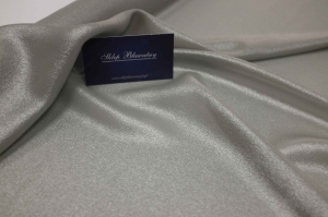 Jedwab Naturalny 100% Szyfon Milano Nabłyszczany Srebrny/Mysi 