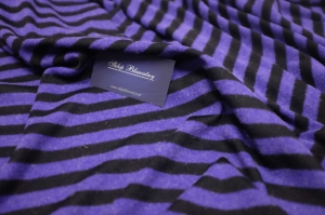 Wełna Angora Poliamid Włos Kupon Alta Moda Fiolet/Czerń