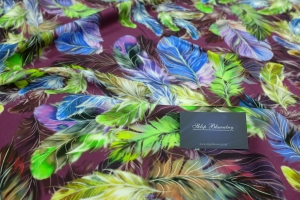 Wiskoza Dzianina Jersey Pesante Indian Bordo