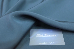 Jedwab Naturalny Double Crepe Cady Piękny Granat